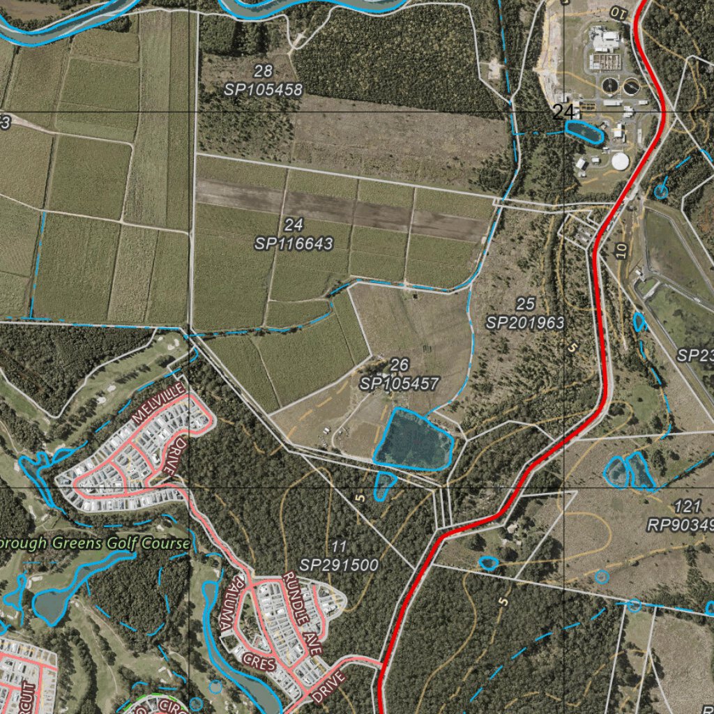 Pimpama (9542-24i) Map By Department Of Resources 