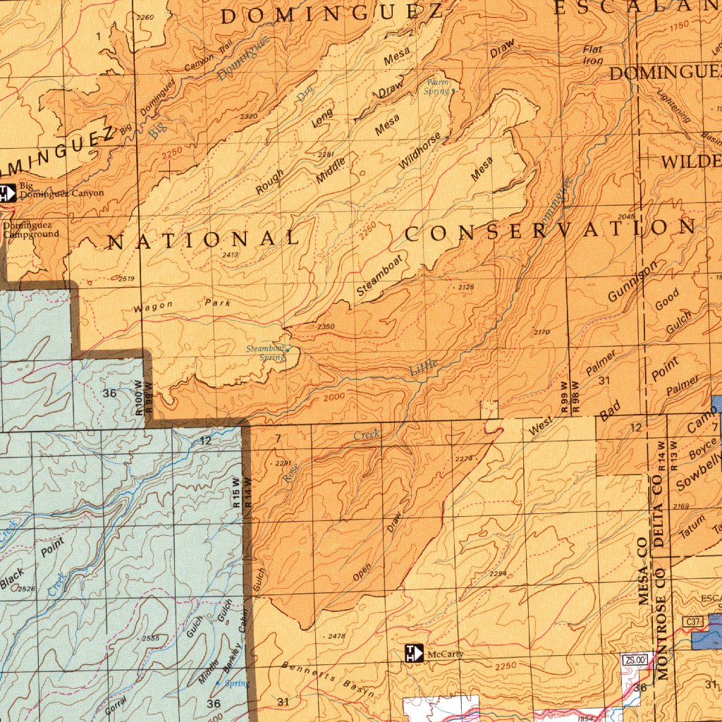 Delta Co Blm Surface Mgmt Map By Digital Data Services Inc Avenza Maps 9097