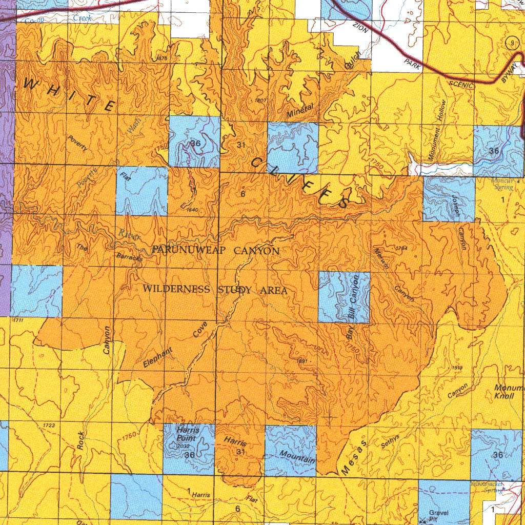 Kanab Ut Blm Surface Mgmt Map By Digital Data Services Inc Avenza Maps 7981