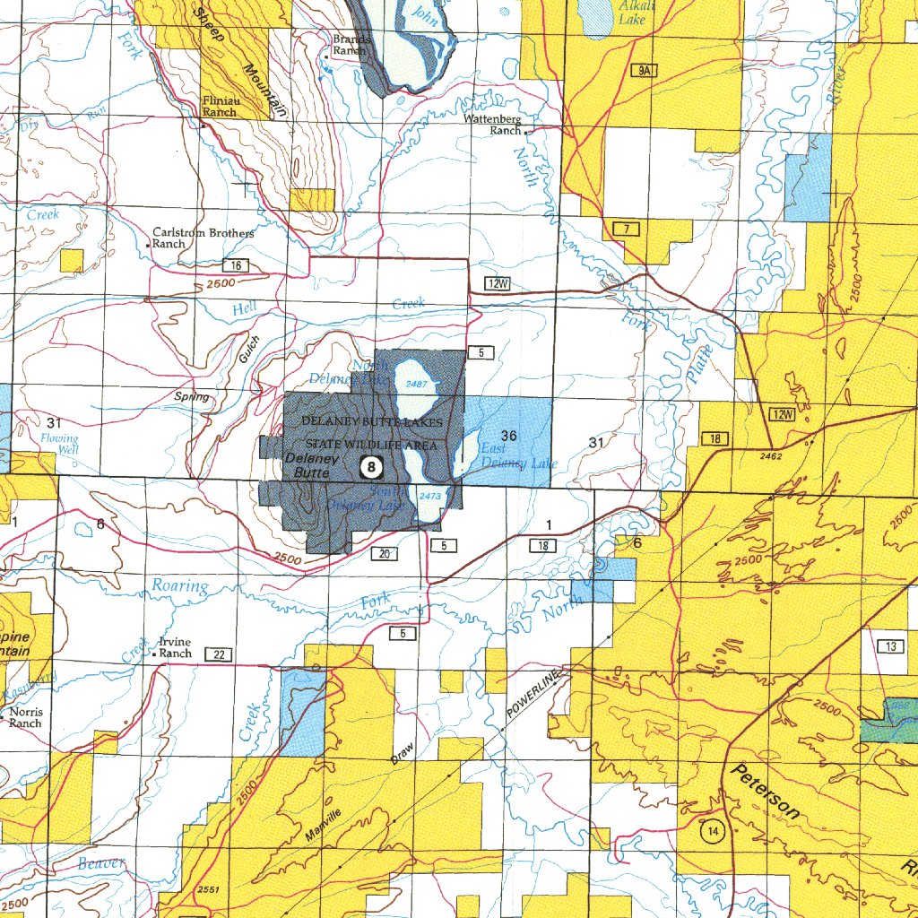 Walden Co Blm Surface Mgmt Map By Digital Data Services Inc Avenza Maps 4543