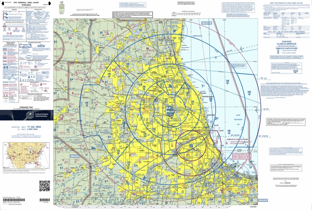 Chicago TAC Map by FAA: Federal Aviation Administration | Avenza Maps