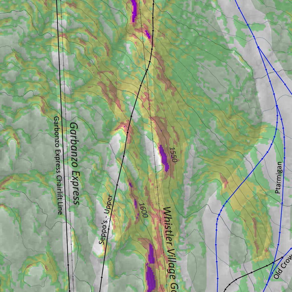 Map IQ Whistler Blackcomb Terrain Slope Map By Map IQ Avenza Maps Map IQ Whistler Blackcomb Terrain Slope Map By Map IQ Avenza Maps