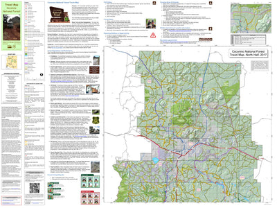 Forest Service Coconino National Forest Travel Map, North Half bundle exclusive