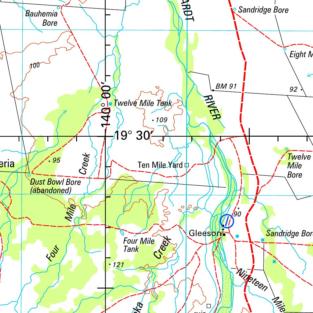 Dobbyn SE54 - 14 Map by Geoscience Australia | Avenza Maps