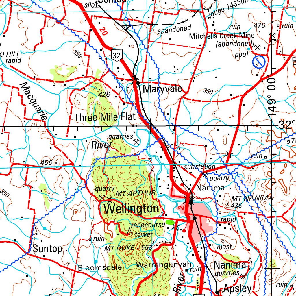 Dubbo SI55 - 04 Map by Geoscience Australia | Avenza Maps