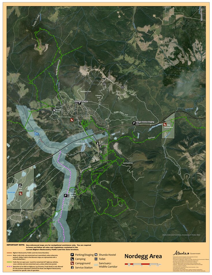 Bighorn Backcountry Nordegg Area Map By Government Of Alberta Government Of Alberta Bighorn Backcountry Nordegg Area Map 1705714 Preview 0 