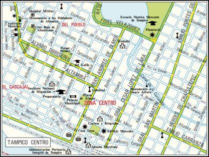 Guia Roji Calles Ciudad De Tampico Y Madero   Zona Urbana Map By Guia 