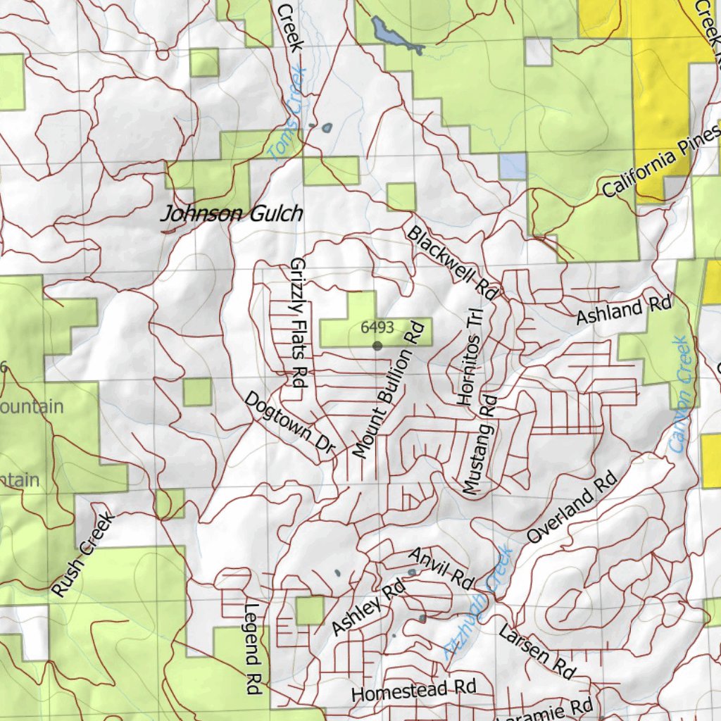 California Deer Hunting Zone X3b Map by HuntData LLC Avenza Maps
