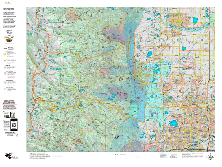 CO Unit 29 Mule Deer Concentrations Map by HuntData LLC | Avenza Maps