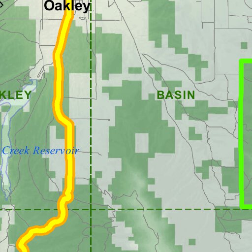 Controlled Hunt Areas Deer Hunt Area 55 Map by Idaho Department of
