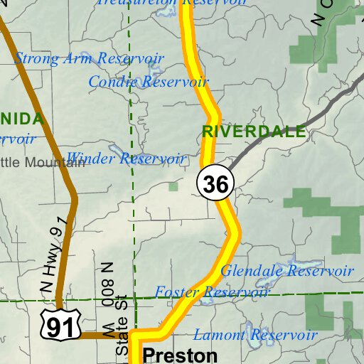 General Season Hunt Areas Elk Bear River Zone Map by Idaho