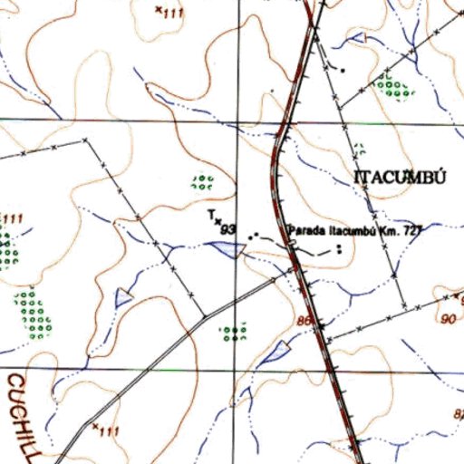 Tomás Gomensoro (N5) Map by Instituto Geografico Militar de Uruguay