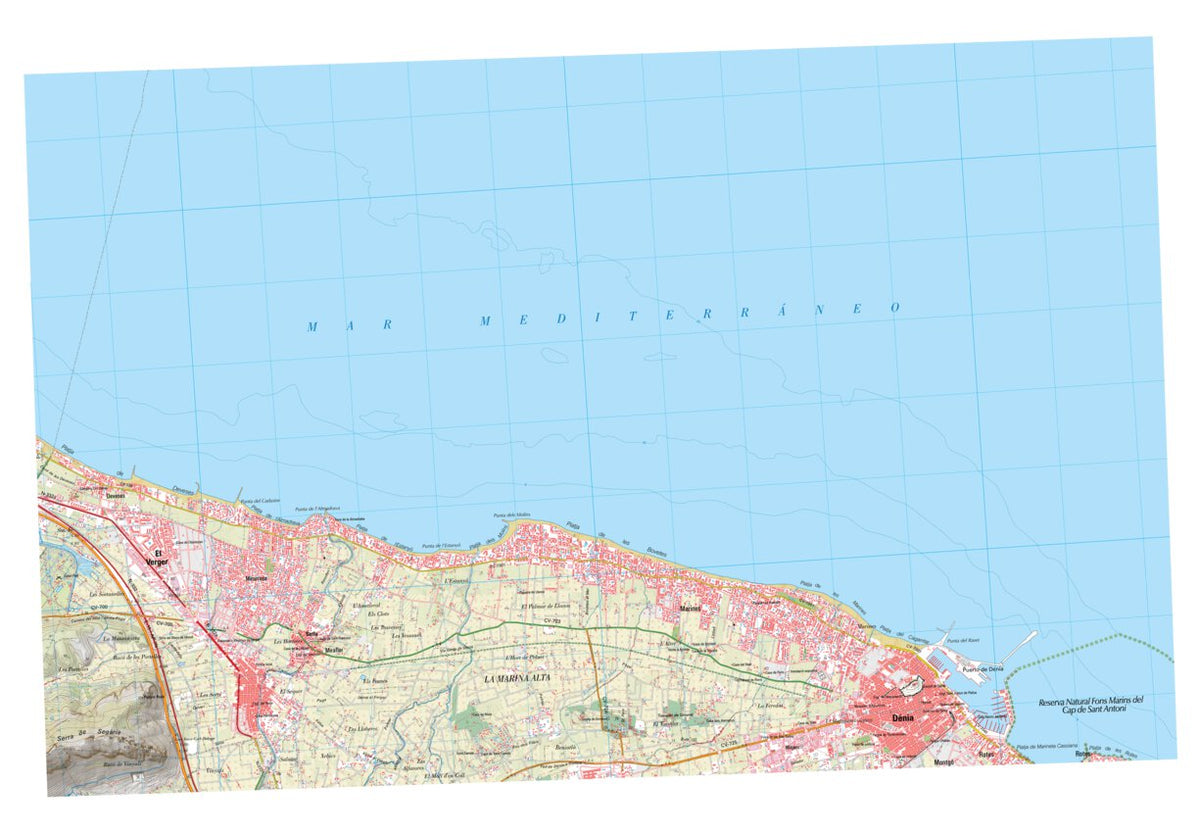 Denia (0796-4) Map by Instituto Geografico Nacional de Espana | Avenza Maps