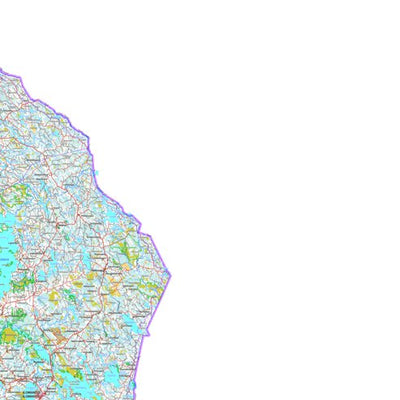 MaanMittausLaitos Ilomantsi 1:250 000 (P6L) digital map