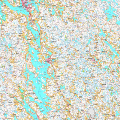 MaanMittausLaitos Lapinlahti 1:100 000 (P52L) digital map