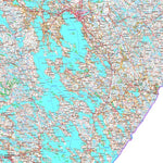 MaanMittausLaitos Savonlinna 1:250 000 (N5R) digital map