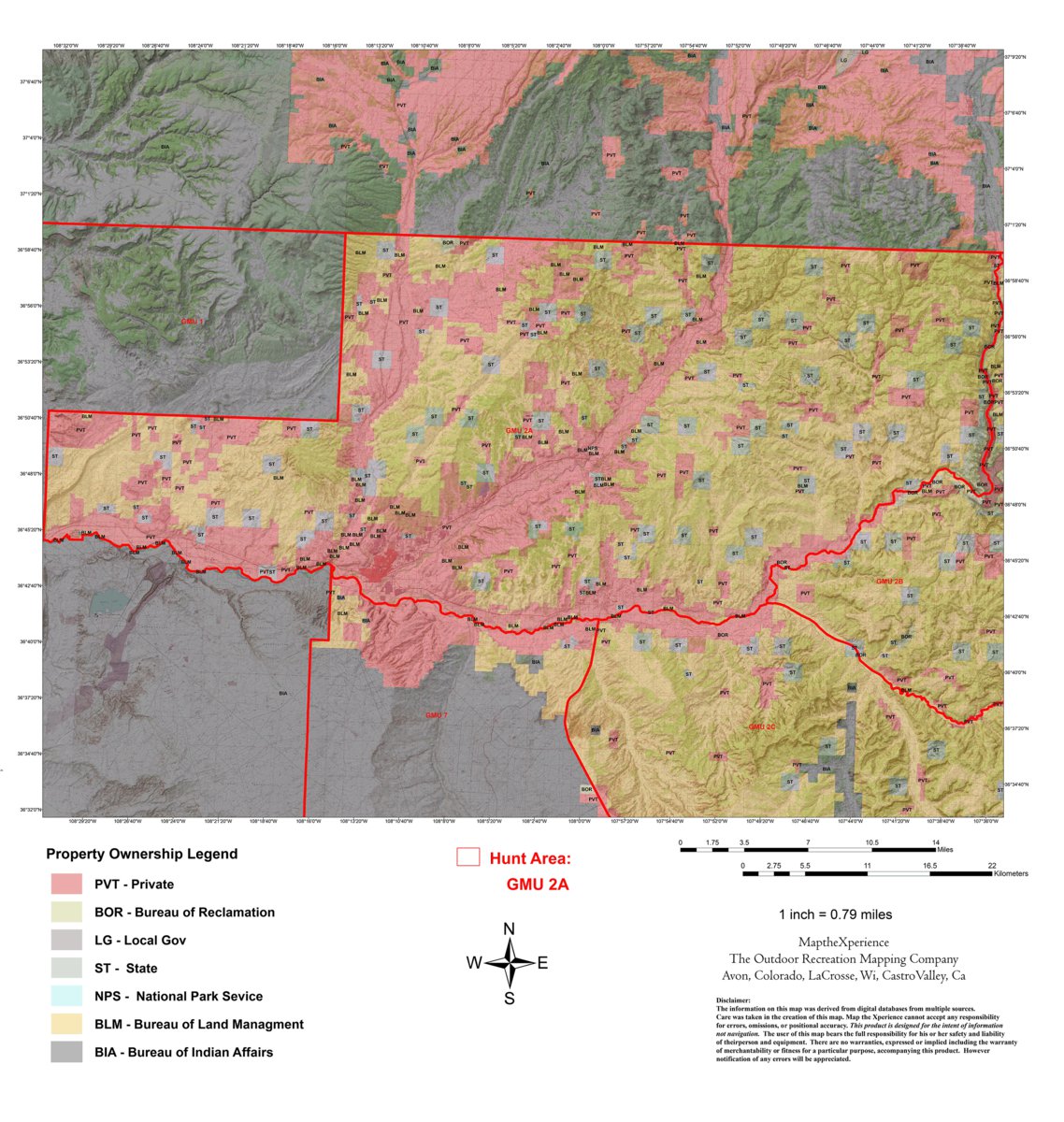 New Mexico Gmu 2a Hunt New Mexico Map By Map The Xperience Avenza Maps 3994