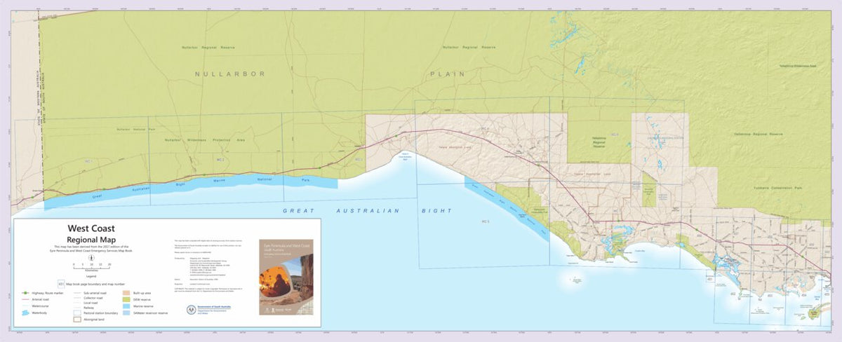 West Coast Regional Map by Mapland - Department for Environment and