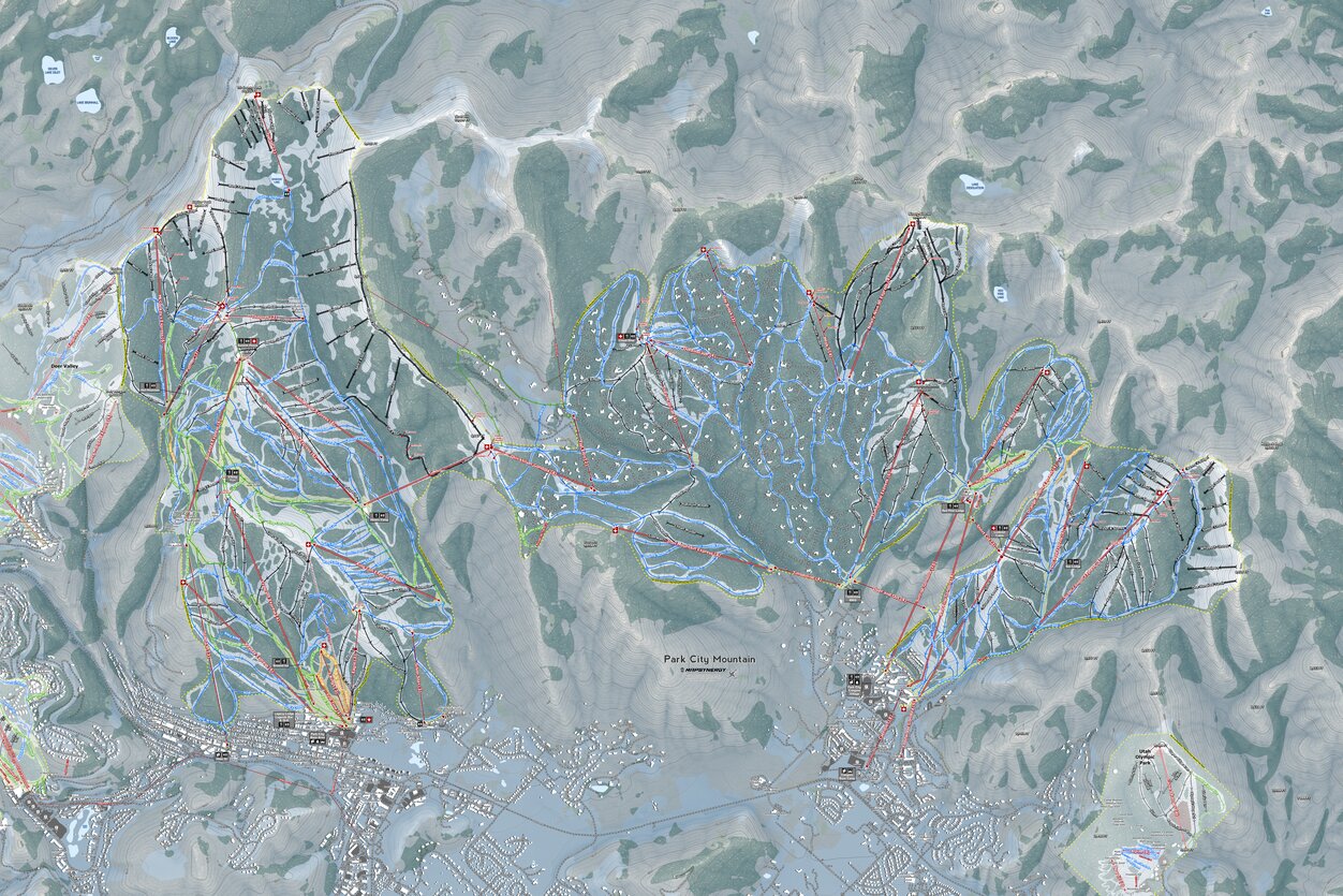 Park City Mountain Resort Map by Mapsynergy | Avenza Maps