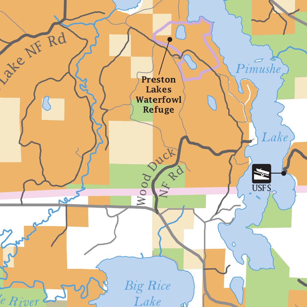 Blackduck and Buena Vista State Forests Map by Minnesota Department of