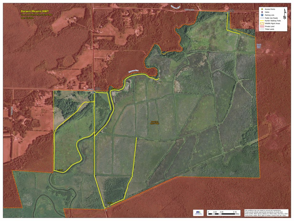 Darwin Meyers HWT 2024 Map by Minnesota Department of Natural Resources