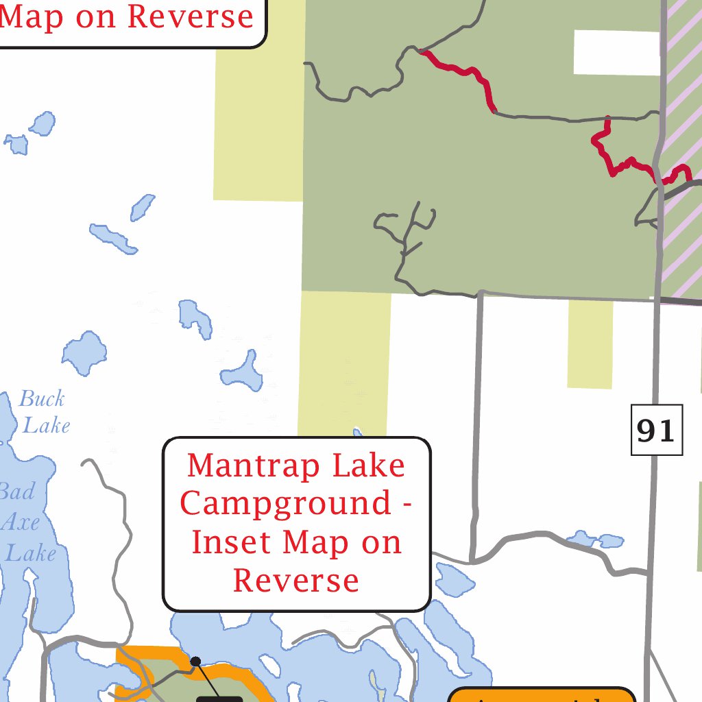 Paul Bunyan and Badoura State Forests Map by Minnesota Department of ...