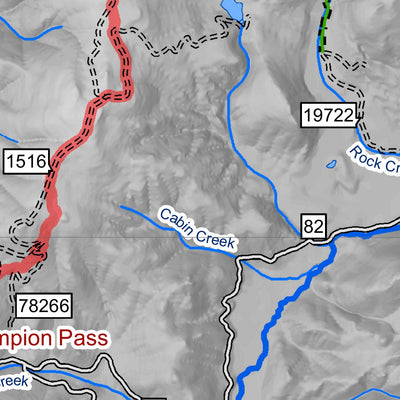 MontanaGPS Butte CDT Thunderbolt Mtn to Konda Ranch (Map 1 of 4) digital map