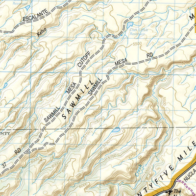National Geographic 147 Uncompahgre Plateau North [Uncompahgre National Forest] (east side) digital map