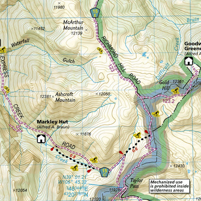 National Geographic 148 Collegiate Peaks Wilderness Area (west side) digital map