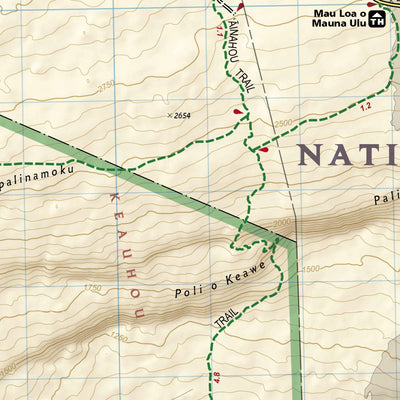 National Geographic 230 Hawaii Volcanoes National Park (inset) digital map