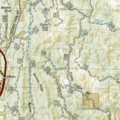 National Geographic 238 Black Hills South [Black Hills National Forest] (north side) digital map