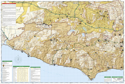 National Geographic 253 Santa Monica Mountains National Recreation Area (west side) digital map