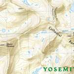 National Geographic 309 Yosemite SE: Ansel Adams Wilderness (north side) digital map