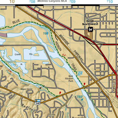 National Geographic 502 Grand Junction, Fruita (east side) digital map