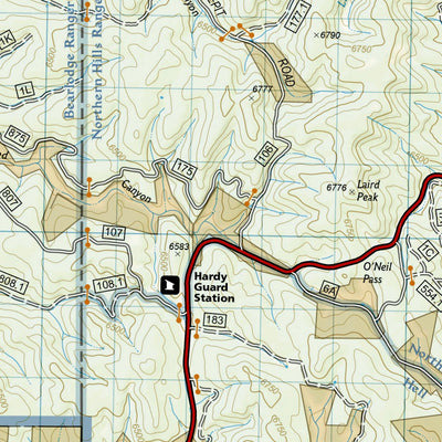 National Geographic 751 Black Hills North [Black Hills National Forest] (west side) digital map
