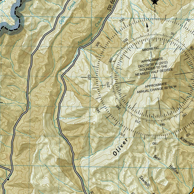 National Geographic 788 Covington, Alleghany Highlands (north side) digital map