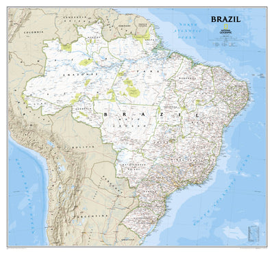 National Geographic Brazil Classic digital map