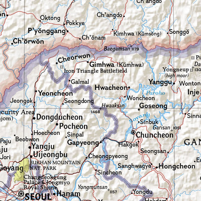National Geographic Korean Peninsula Classic digital map