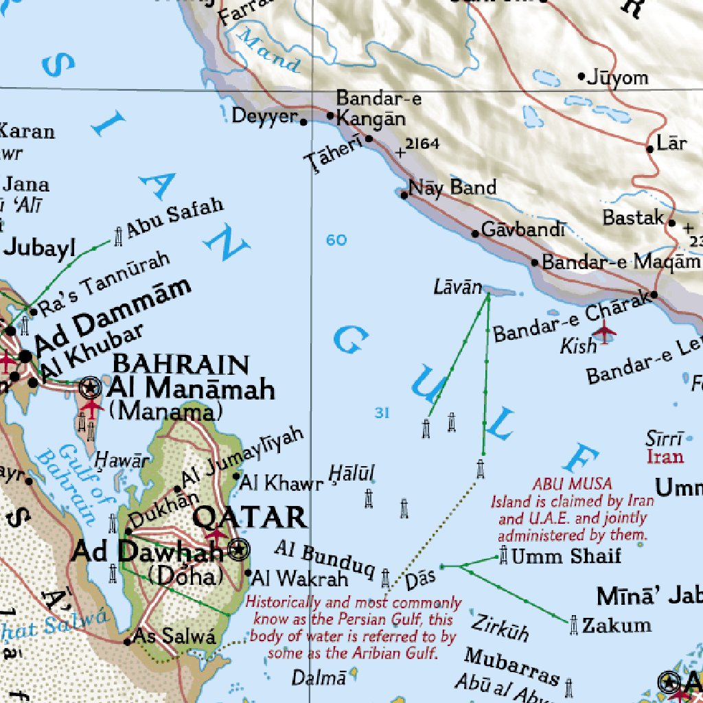 Middle East Map by National Geographic | Avenza Maps