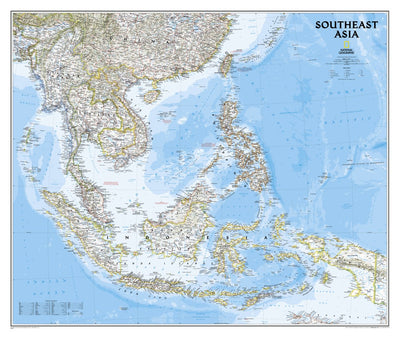 National Geographic Southeast Asia Classic digital map