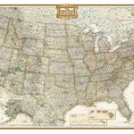 National Geographic United States Executive digital map