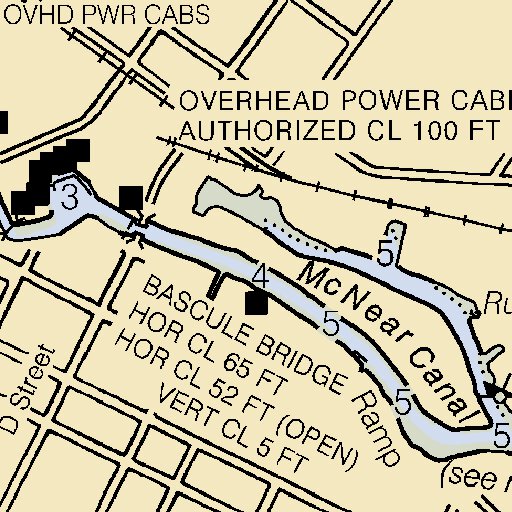 Continuation Of Petaluma River Map by National Oceanographic
