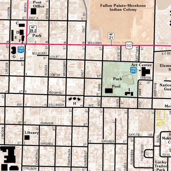 Fallon Area Map By Nevada Department Of Transportation 