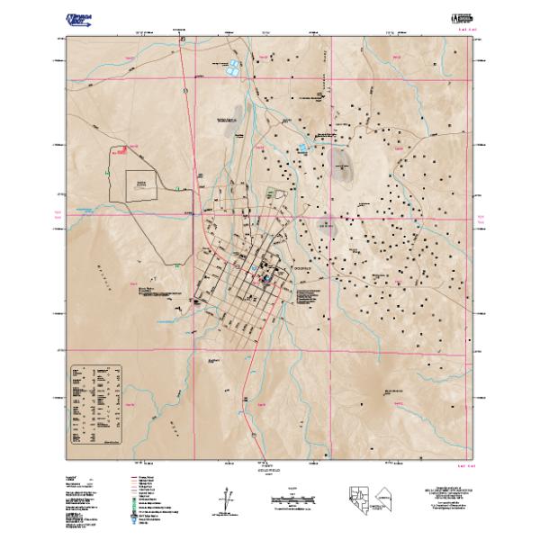 Goldfield Area Map by Nevada Department of Transportation Avenza Maps