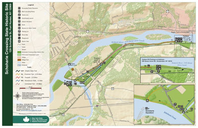 New York State Parks Schoharie Crossing State Historic Site Trail Map digital map