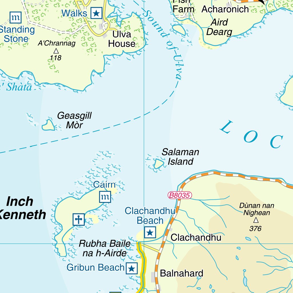Isle of Mull Tourist Map