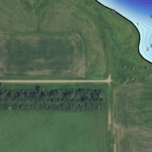 Alkali Lake Sargent County Map by North Dakota Game and Fish