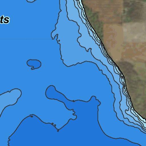 Devils Lake Minnewaukan Flats Area Map by North Dakota Game and Fish