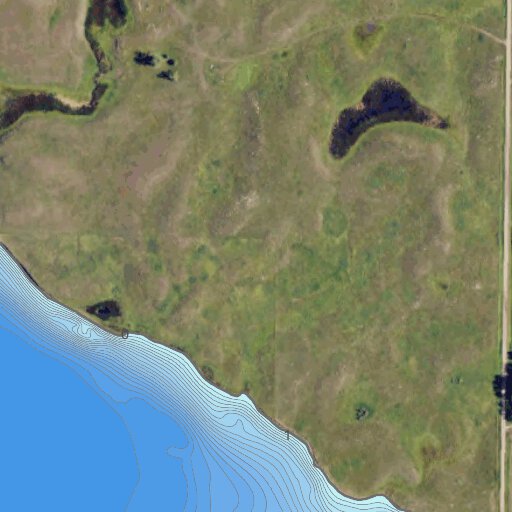 Kislingbury Lake McIntosh County Map by North Dakota Game and Fish