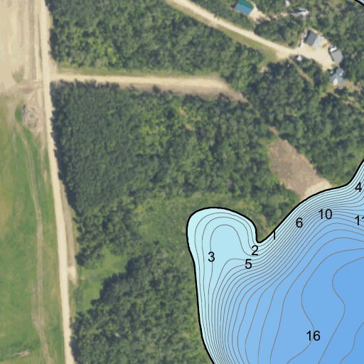 Loon Lake Bottineau County Map by North Dakota Game and Fish